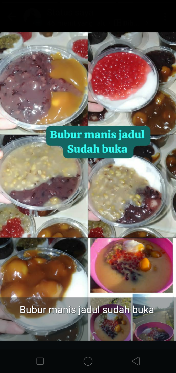 ICE ANEKA RASA BERKAH dan bubur manis jadul 