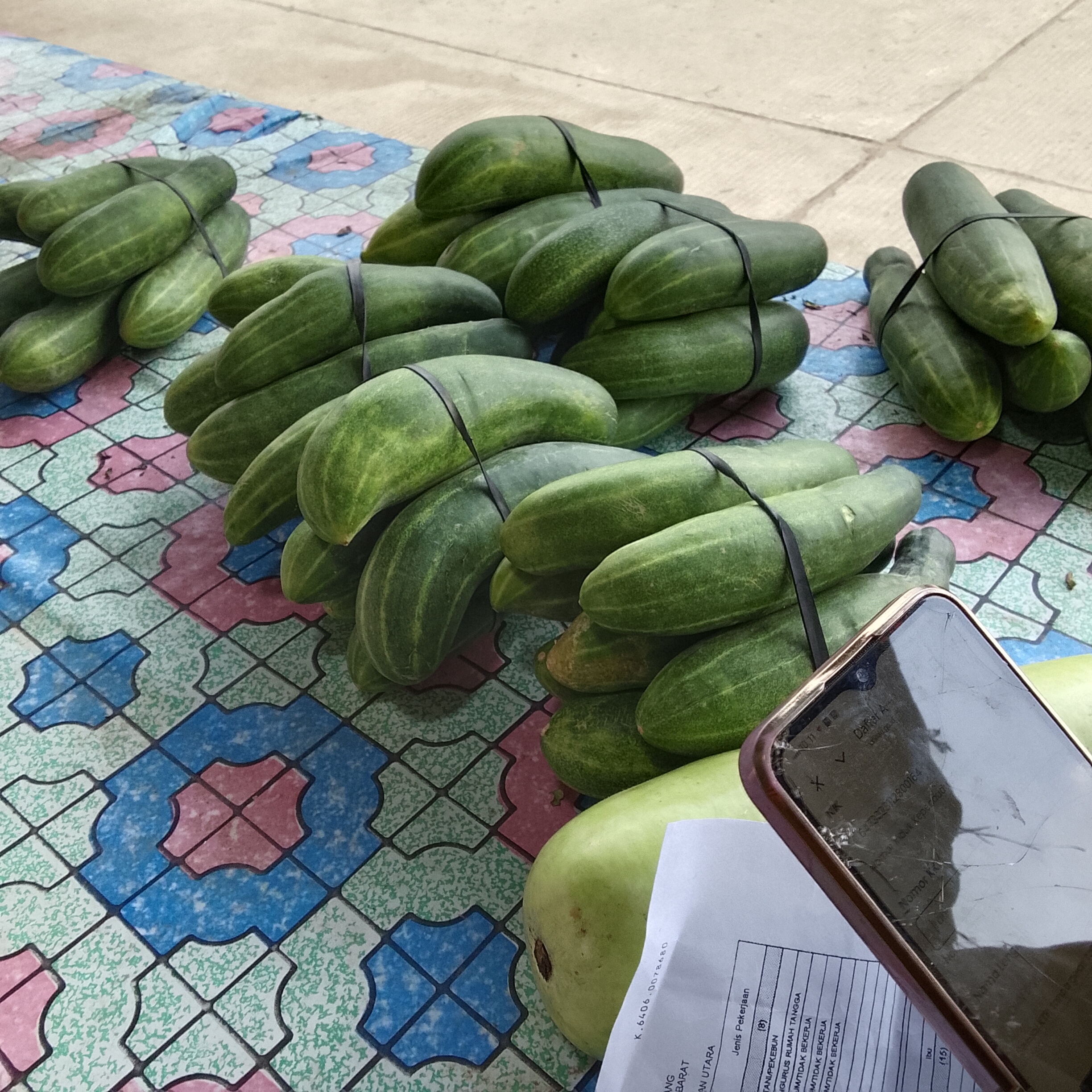 Berjualan sayur
