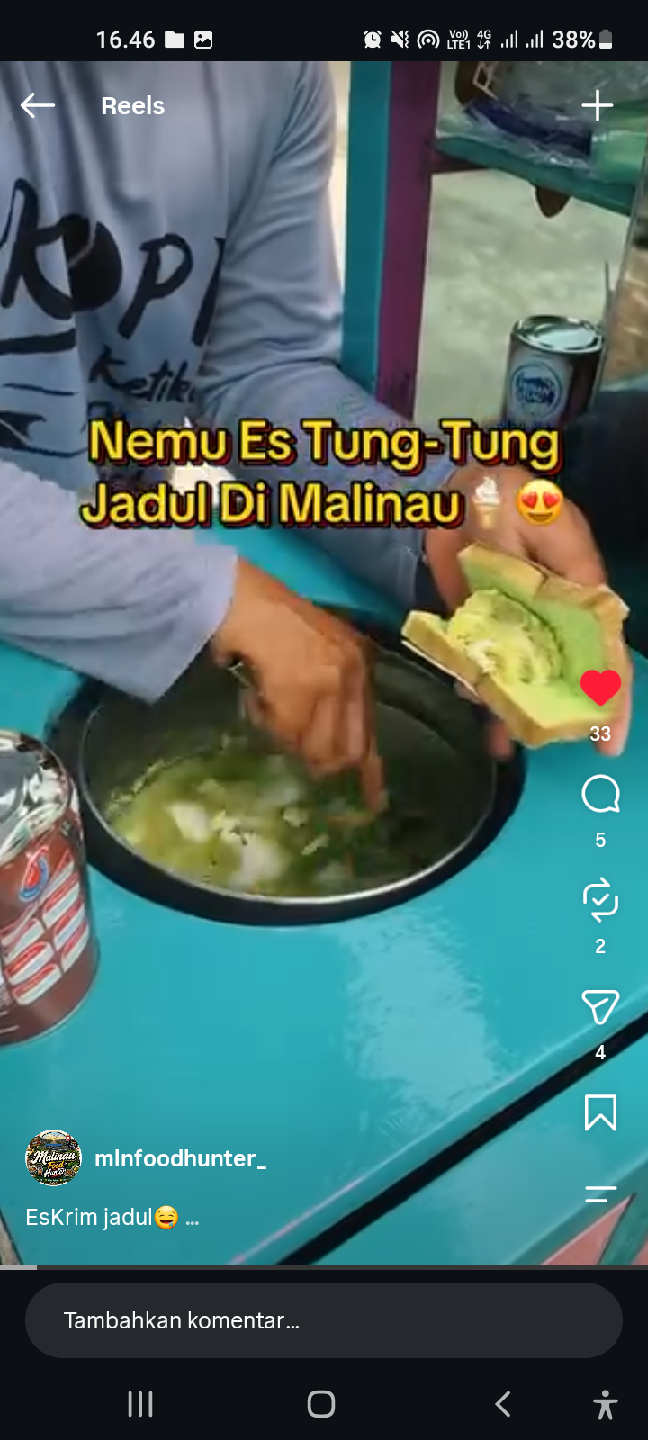Ice Cream Tong Tong Roti