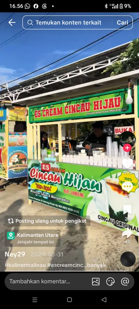 Es krim cincau hijau