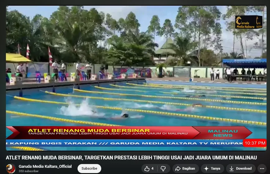 ATLET RENANG MUDA BERSINAR, TARGETKAN PRESTASI LEBIH TINGGI USAI JADI JUARA UMUM DI MALINAU