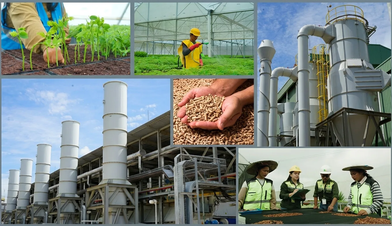 Pengembangan Industri Pelet Kayu Berbasis Biomassa Lokal